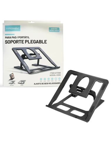 Soporte para tablets y portatiles plegable