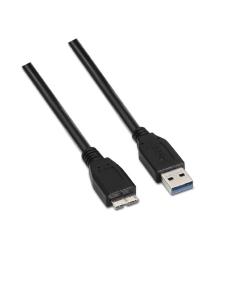 Cable USB 3.0 Aisens A105-0043/ USB Macho - MicroUSB Macho