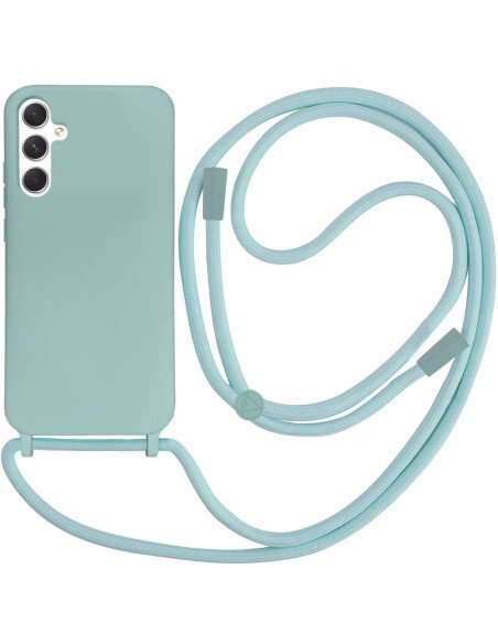 Funda gel con cuerdas para Samsung A26 Turquesa