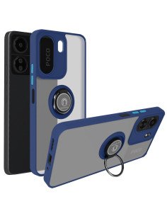 Funda anilla azul para Redmi Note 14 4G