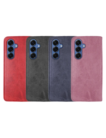Funda de libro polipiel para Samsung S25 Edge