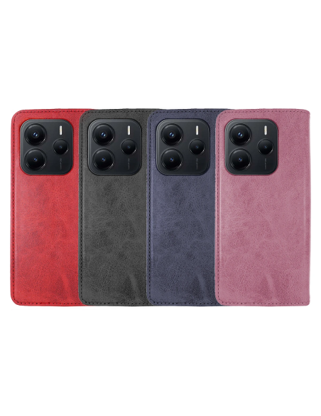 Funda de libro polipiel para Redmi Note 14 4G