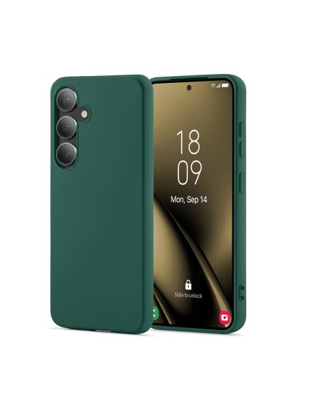 Funda de silicona suave Verde para Samsung A36