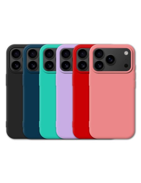 Funda de silicona suave para iPhone 17 Pro Max