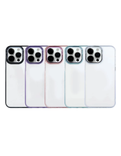 Funda acrílica bordes color iPhone 17