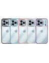 Funda acrílica bordes color iPhone 17 Pro Max