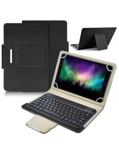 Funda universal tablet 10" con teclado bluetooth