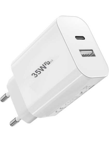 Cargador carga rápida 35W USB-C / USB