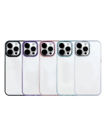 Funda acrílica bordes color iPhone 16