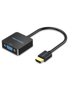 Conversor Vention ACPBB/ HDMI Macho - VGA Hembra/ 15cm/ Negro