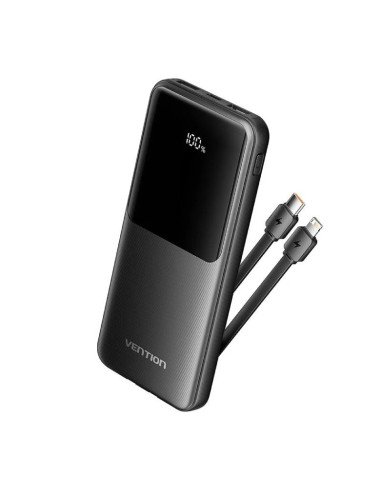 Powerbank 10000mAh Vention FHOB0 (Incluye Cable USB TIpo-C y Lightning)