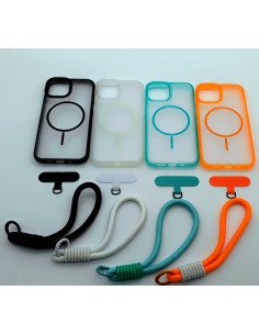 Funda magsafe + colgante mano para iPhone 15