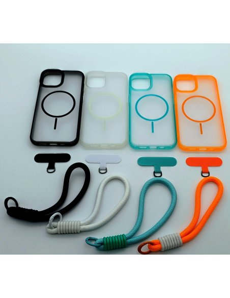 Funda magsafe + colgante mano para iPhone 15